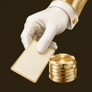 Hand dealing card — Stay